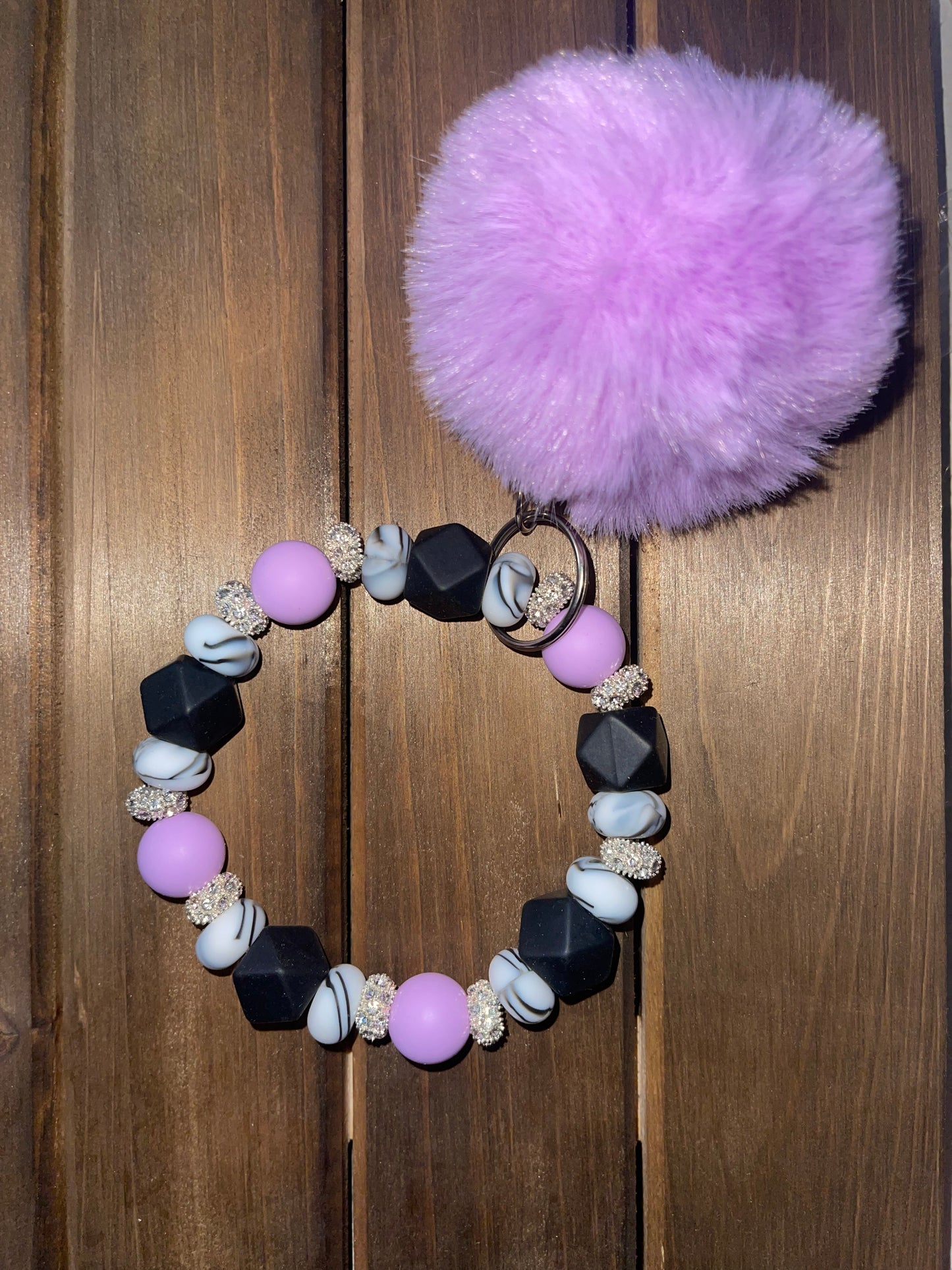Purple Bling Wristlet