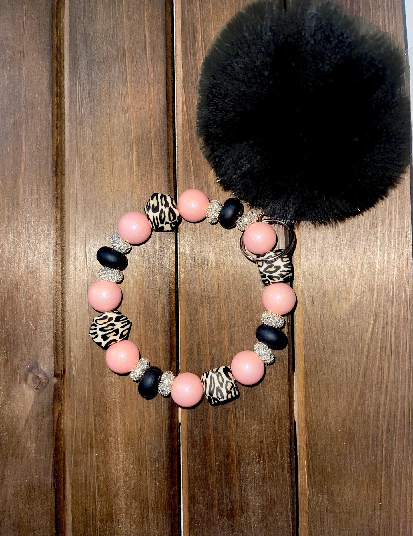 Cheetah Shimmer Wristlet