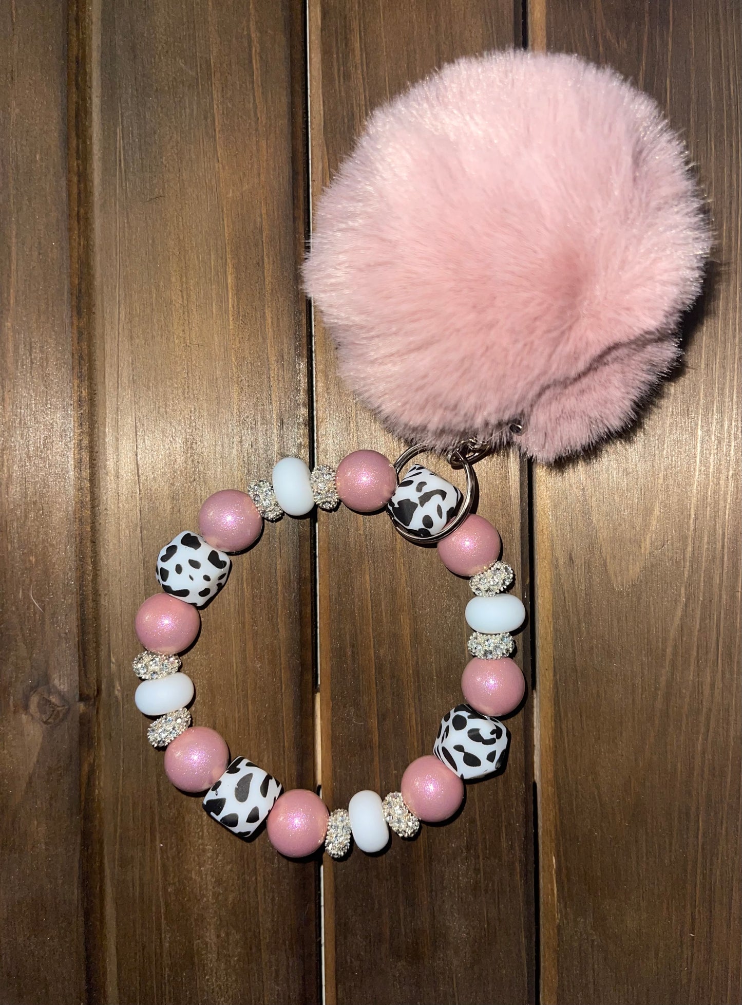 Cowprint Shimmer Wristlet