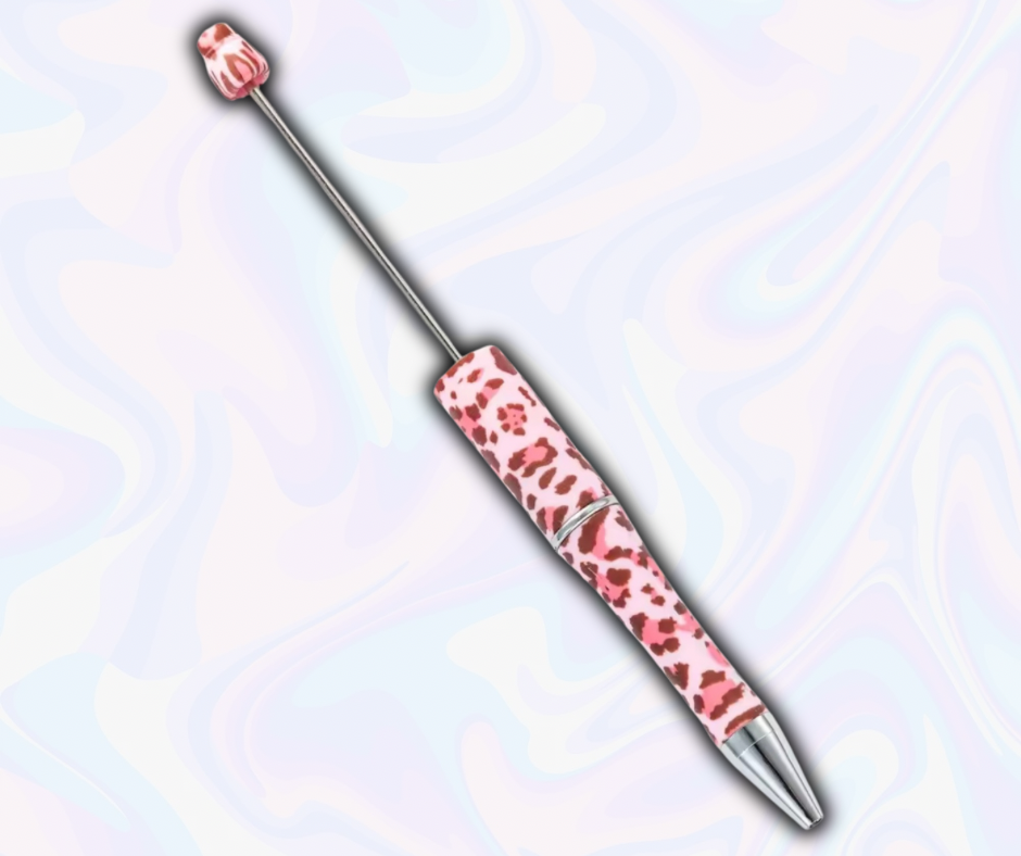 Pink Leopard Print Pen
