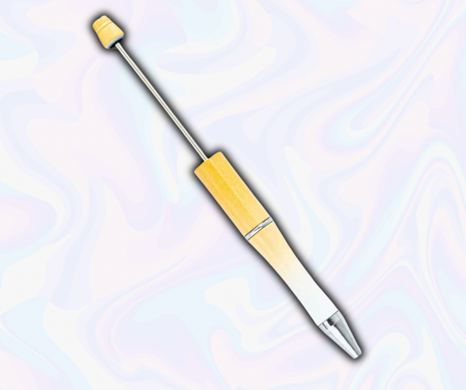 Orange & White Ombre Pen